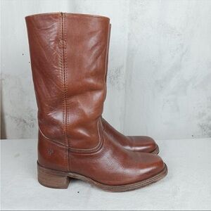 Vintage Frye Brown Leather Campus Riding Work Boots Men's Size 13